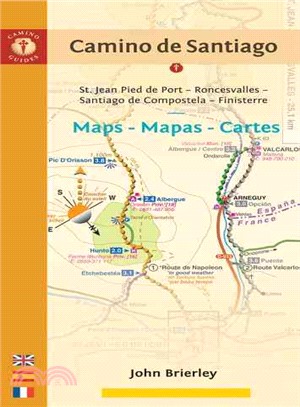 Camino De Santiago Maps - Mapas - Cartes—St. Jean Pied de Port - Roncesvalles - Santiago de Compostela - Finisterre