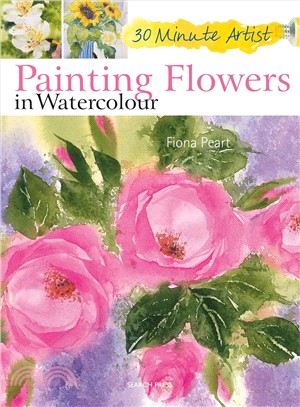 Painting flowers in watercol...