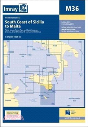 Imray Chart M36：South Coast of Sicilia to Malta