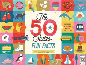 The 50 States Fun Facts ─ Includes a Puzzle Map of the U.S.A.!