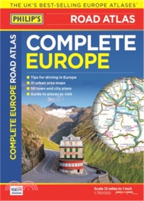 Philip's Complete Road Atlas Europe 2017