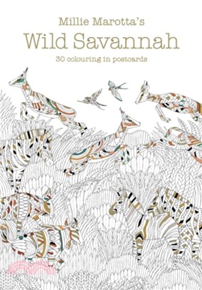 Millie Marotta's Wild Savannah Postcard Book : 30 beautiful cards for colouring in : 19