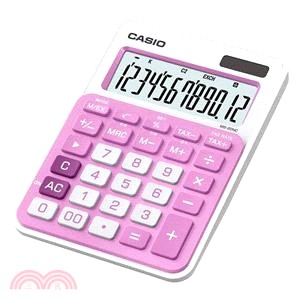 卡西歐CASIO MS-20NC計算機-白/粉紅