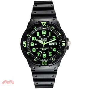 卡西歐CASIO MRW-200H-3B手錶 黑/綠