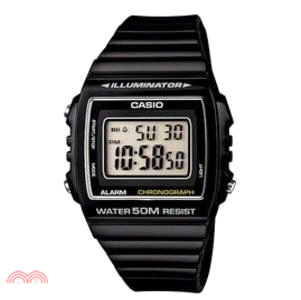 卡西歐CASIO 多彩繽紛大方數位錶-黑