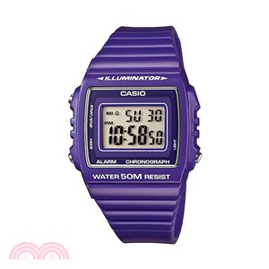 卡西歐CASIO 多彩繽紛大方數位錶-紫