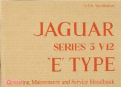 Jaguar Series 3 V12 (US) Handbook A181/2