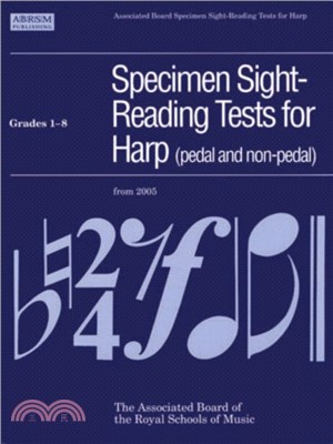 Specimen Sight-Reading Tests for Harp：Grades 1-8 Pedal and Non-Pedal