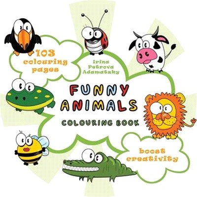 Funny animals. Colouring book.