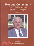Text and Community: Essays in Memory of Bruce M. Metzger
