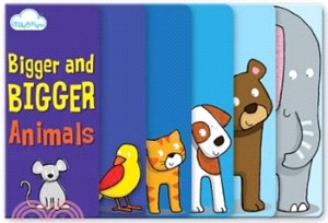 Bigger and Bigger Animals: Layered Page Story Board Book