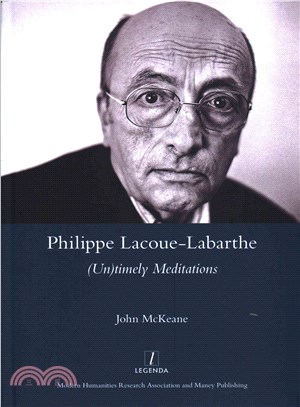 Philippe Lacoue-labarthe ― Untimely Meditations