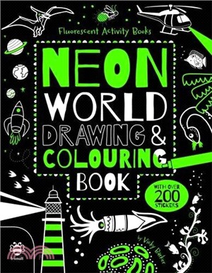 Neon World Colouring And Drawing Book With Stickers