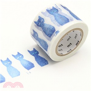 【日本mt】和紙膠帶-藍貓