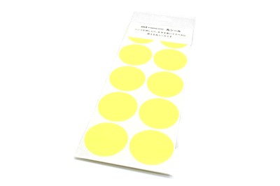 【日本mt】和紙膠帶-丸型黃