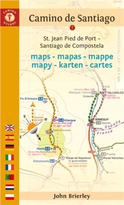 Camino De Santiago Maps：St. Jean Pied De Port - Santiago De Compostela