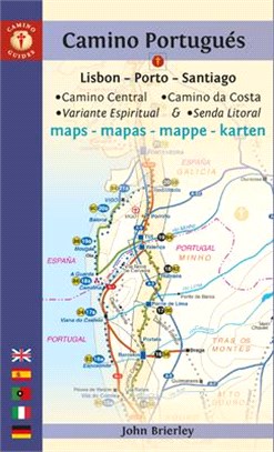 Camino Portugu廥 Maps ― Lisbon - Porto - Santiago / Camino Central, Camino De La Costa, Variente Espiritual & Senda Litoral