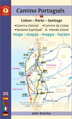 Camino Portugués Maps ― Lisbon - Porto - Santiago / Camino Central, Camino De La Costa, Variente Espiritual & Senda Litoral