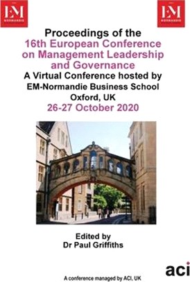 ECMLG 2020- Proceedings of the 16th European Conference on Management Leadership and Governance