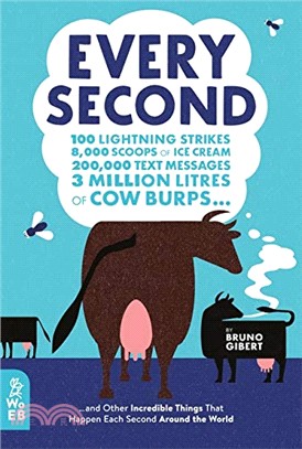 Every Second: 100 Lightning Strikes, 8,000 Scoops Of Ice Cream, 200,000 Text Messages, 3 Million Litres Of Cow Burps ... And Other Incredible Things That Happen Each Second Around The World