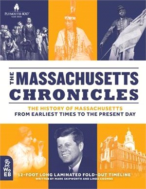 The Massachusetts Chronicles ― The History of Massachusetts from Earliest Times to the Present Day; 12-foot Long Laminated Fold-out Timeline