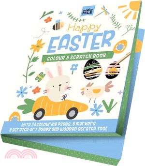 Happy Easter：Colour and Scratch Book