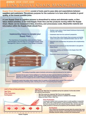 Lean Supply Chain Quick Study Guide