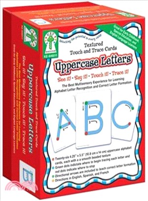 Textured Touch and Trace Uppercase Letters ─ The Best Multisensory Experience for Learning Alphabet Letter Recognition and Correct Letter Formation