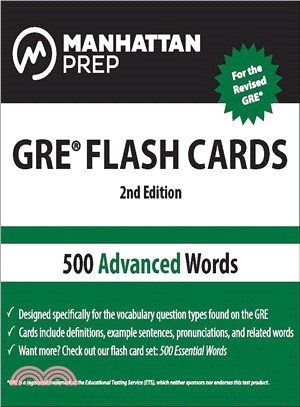 Manhattan Prep GRE Flash Cards ─ 500 Advanced Words