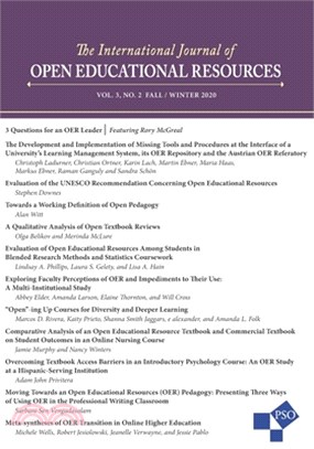 International Journal of Open Educational Resources: Vol. 3, No. 2 Fall/Winter 2020