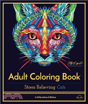 Stress Relieving Cats ─ Adult Coloring Book, Celebration Edition