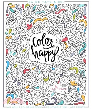 Color Happy ─ An Adult Coloring Book of Removable Wall Art Prints