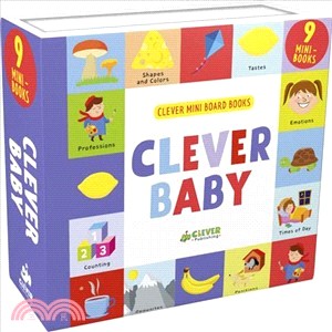 Clever Baby ― 9 Mini Board Book Box Set