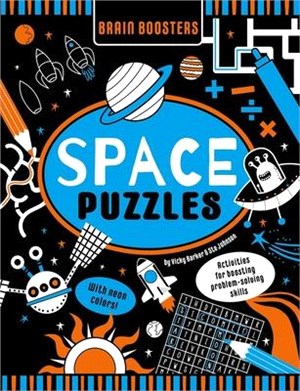 Brain Boosters Space Puzzles (with Neon Colors) Learning Activity Book for Kids: Activities for Boosting Problem-Solving Skills