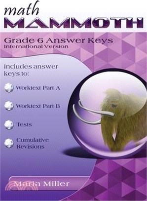 Math Mammoth Grade 6 Answer Keys, International Version