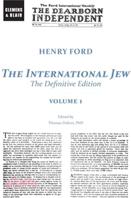 The International Jew: The Definitive Edition (Volume One)