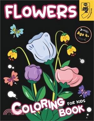 Flower Coloring Book for Kids: Discover Playful Flowers in Easy, Cute Designs - Perfect for Boys and Girls