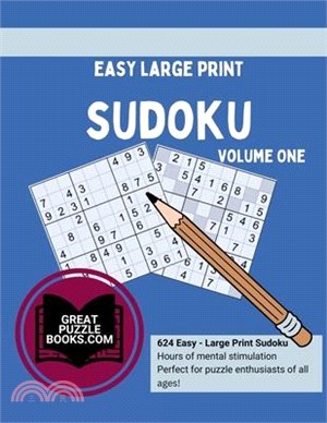 Easy Large Print Sudoku Volume One