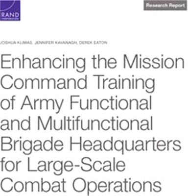 Enhancing the Mission Command Training of Army Functional and Multi-Functional Brigade Headquarters for Large-Scale Combat Operations