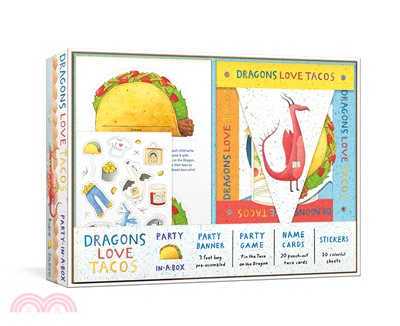 Dragons Love Tacos Party-in-a-Box: Includes Fold-Out Game, Banner, and 20 Sticker Sheets
