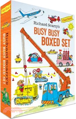 Richard Scarry's Busy Busy Set ― Busy Busy Cars and Trucks / Busy Busy Construction Site / Busy Busy Farm / Busy Busy Airport