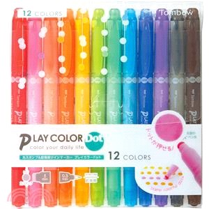 【TOMBOW】PLAY COLOR DOT雙頭彩色筆-12色組 | 拾書所