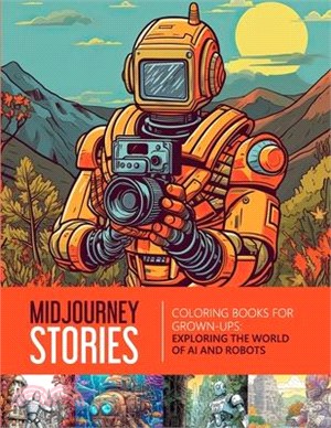 Midjourney Stories - Coloring Books for Grown-Ups: Exploring the World of AI and Robots