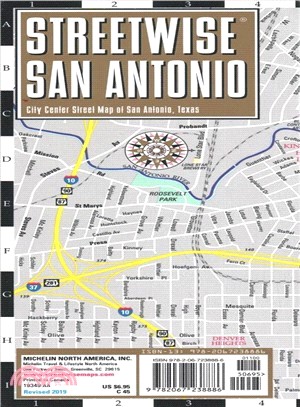 Michelin Streetwise San Antonio ― City Center Map of San Antonio, Texas
