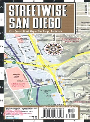 Michelin Streetwise San Diego ― City Center Map of San Diego, California