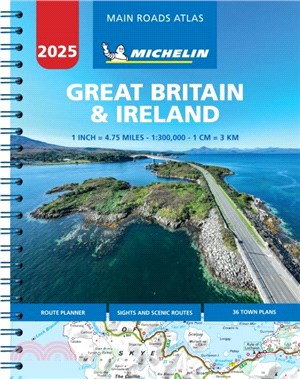 Great Britain & Ireland 2025 - Mains Roads Atlas (A4-Spiral)