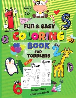 Titlu - Fun&easy Coloring Book for Toddlers (Alphabet Letters, Numbers and Animals)