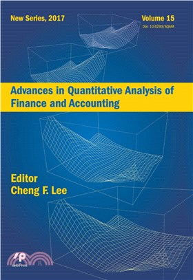 Advances in Quantitative Analysis of Finance and Accounting (New Series) Vol．15(電子書)