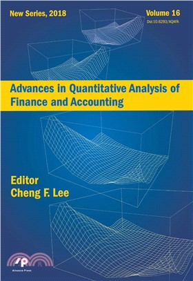 Advances in Quantitative Analysis of Finance and Accounting (New Series) Vol．16(電子書)