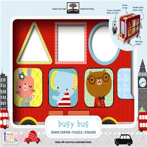 busy bus-Shape Sorter, Puzzle, Stacker